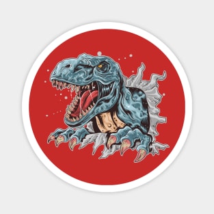 T Rex Blue Magnet